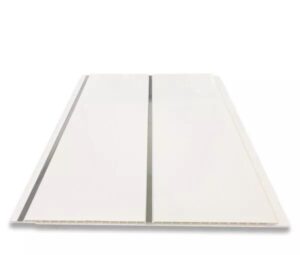 WHITE GLOSS SILVER 2 STRIP 6MM